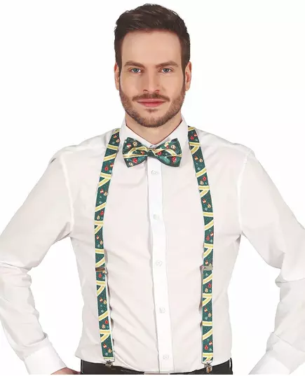 Gröna julhängslen vuxen