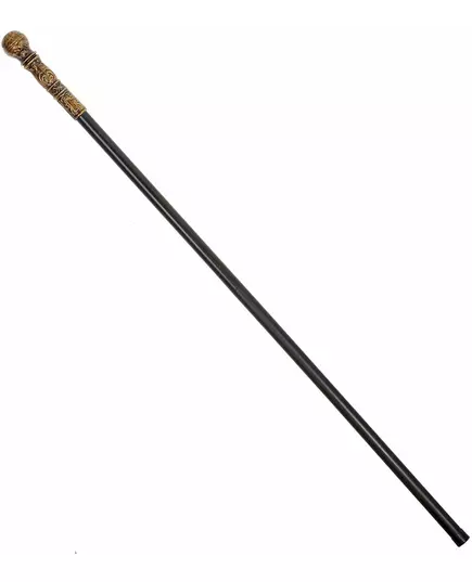 Svart och guldfärgad käpp 108 cm