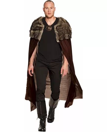 Lyxig vikingahövdingkappa vuxen 150 cm