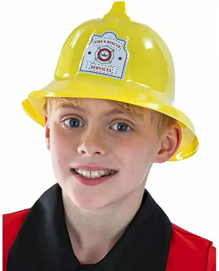 Gul brandmanshjälm