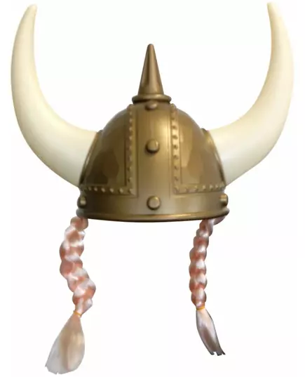 Vikingahjälm med flätor vuxen