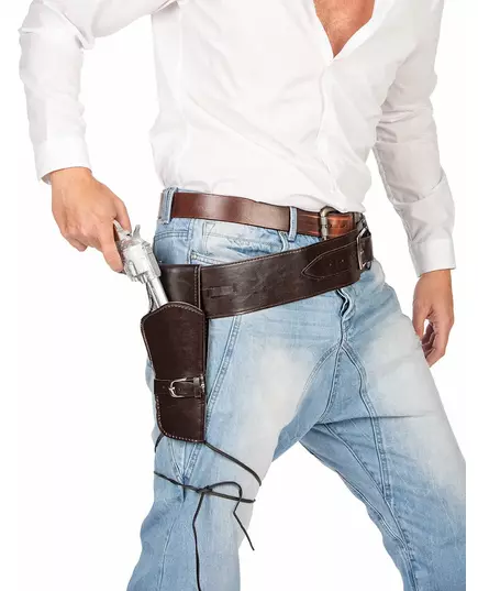 Westernbanditbälte med hölster vuxen