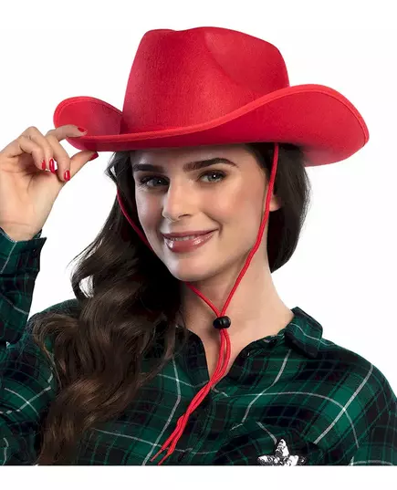 Röd cowboyhatt vuxen