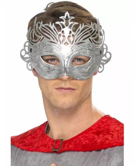 Venetiansk mask metallfärgad vuxen