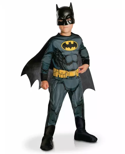 Klassisk Batman Justice League™-maskeraddräkt pojke, Storlek: 3-4 år (90 till 104 cm)