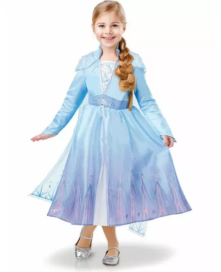 Lyxmaskeraddräkt Elsa Frost 2™ barn, Storlek: 5-6 år (110-116 cm)