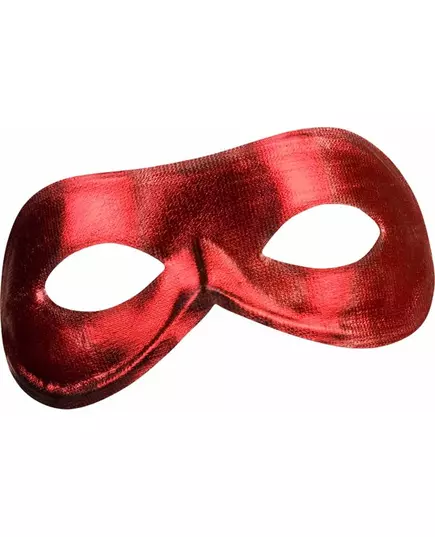 Röd metalliserad vargmask vuxen