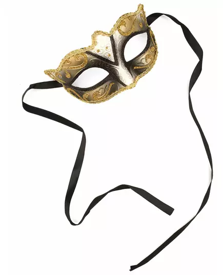 Venetiansk gyllene och glittrig mask vuxen