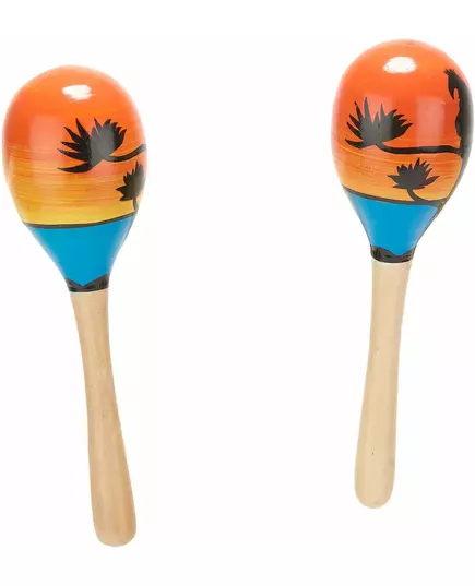 2 hawaiianska maracas i trä