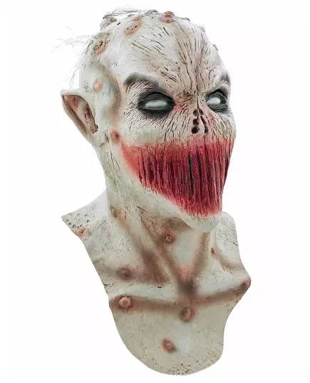 Mask med ihopsydd mun vuxen Halloween