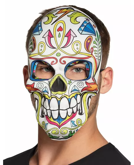 Vit dia de los muertos-mask