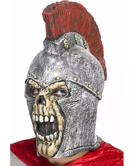 Heltäckande romersk krigarskelettmask vuxen för Halloween