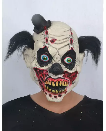 Blodig latexclownmask vuxen Halloween