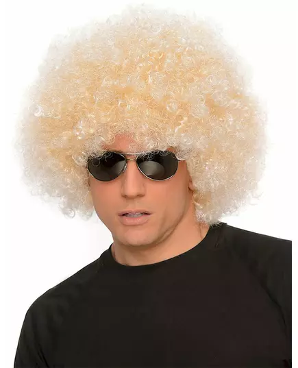 Jätteafroperuk 70-tal blond