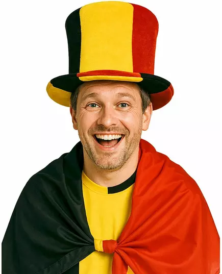 Cylinderhatt supporter Belgien