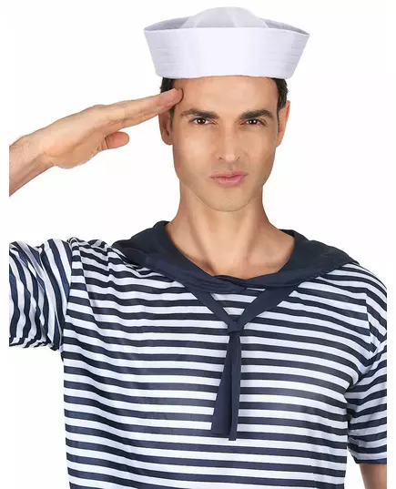 Vit sjömanshatt vuxen