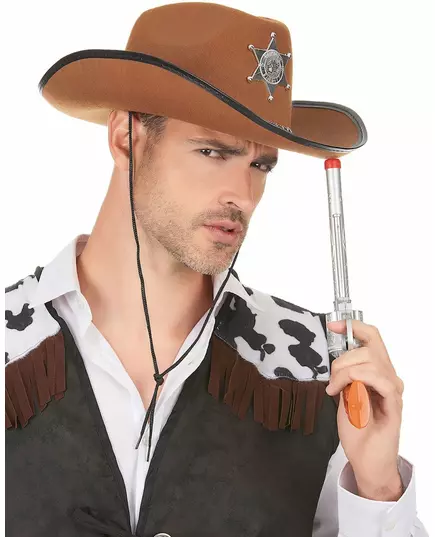 Brun sheriffrhatt vuxen