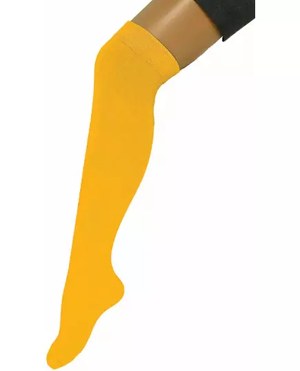 Långa gula strumpor 53 cm för vuxen