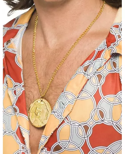 Five cent-halsband guld