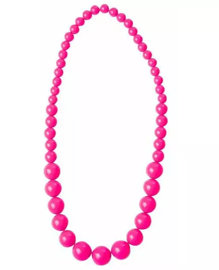 Halsband med stora rosa pärlor vuxen