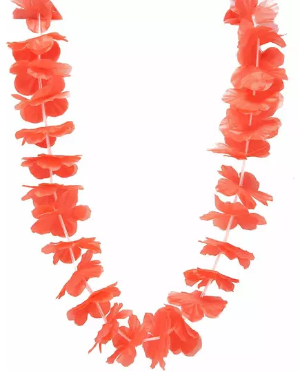 Rött hawaiianskt halsband