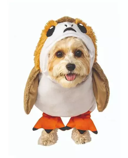 Porg The Last Jedi™ Star Wars™ maskeraddräkt för hund