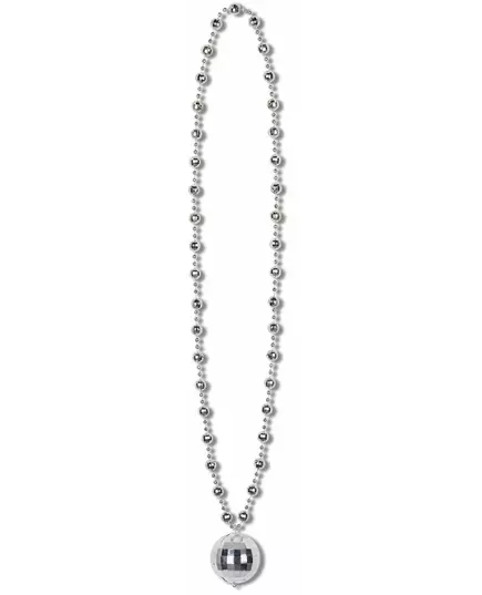 Disco-halsband med silverkula