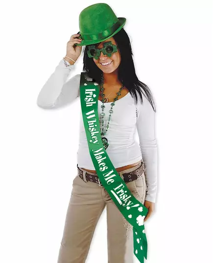 Humoristisk satinscarf Saint Patrick