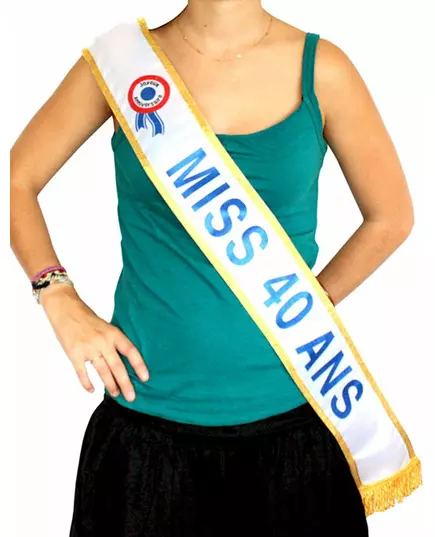 Miss 40 år-skärp