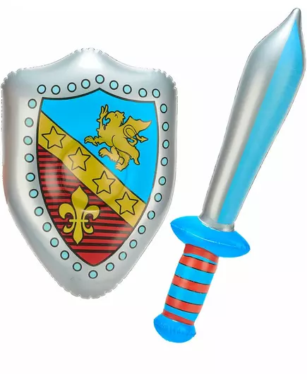 Uppblåsbart svärd och sköld