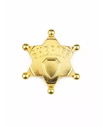 Sheriffstjärna i guld för vuxen