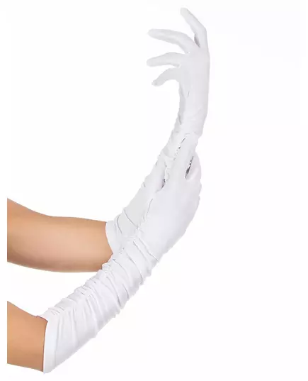 Vita handskar vuxen 37 cm