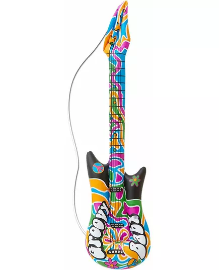 Uppblåsbar hippiegitarr 105 cm