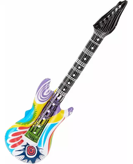 Randig uppblåsbar rockgitarr vuxen