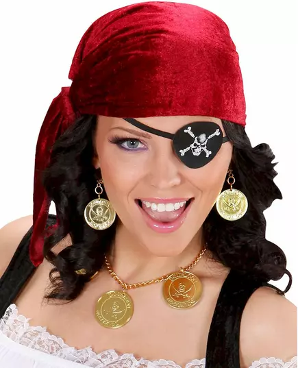 Pirathalsband och örhängen kit vuxen
