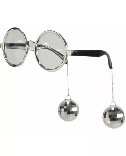 Disco-glasögon silver vuxen