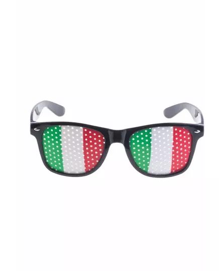 Supporterglasögon med italienska flaggan