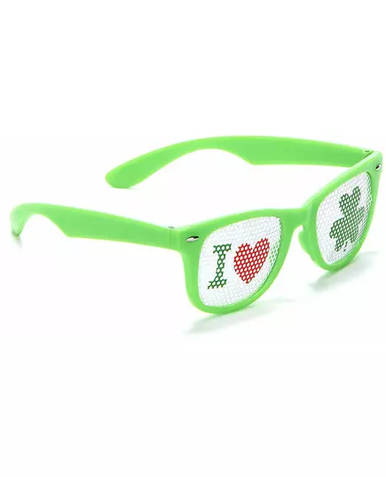 Gröna plastglasögon Saint-Patrick vuxen