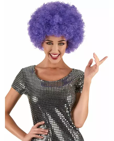 Lila bekväm clownperuk vuxen