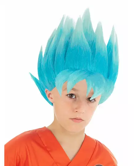 Blå peruk Goku Saiyan Super Dragon Ball™ barn