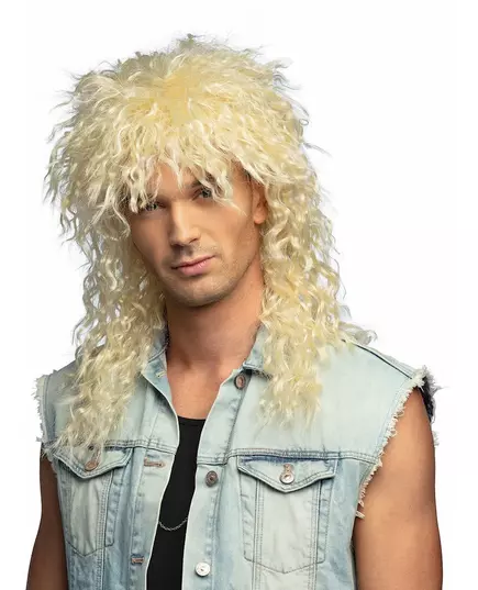 Blond rocksångarperuk vuxen