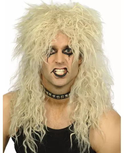 Hard rocker-peruk för vuxen