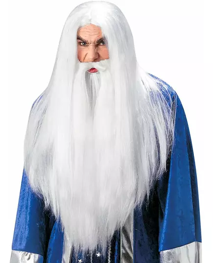 Magikerperuk med skägg vuxen