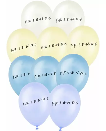 10 latexballonger Friends™ 25 x 32 cm