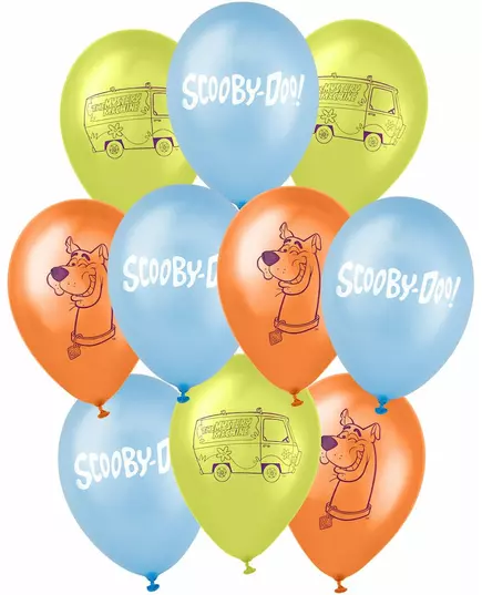 10 latexballonger Scooby-Doo™ 25 x 32 cm