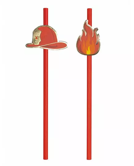 10 röda pappmuggar Pompier 20 cm
