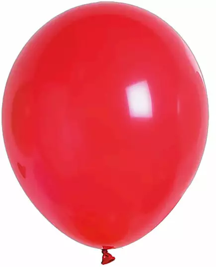 100 metalliska röda ballonger 29 cm