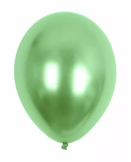 100 gröna metalliska ballonger 29 cm