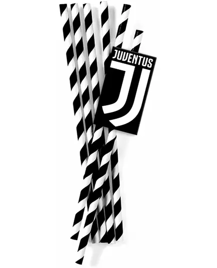 12 Juventus™-sugrör i kartong 19,5 cm