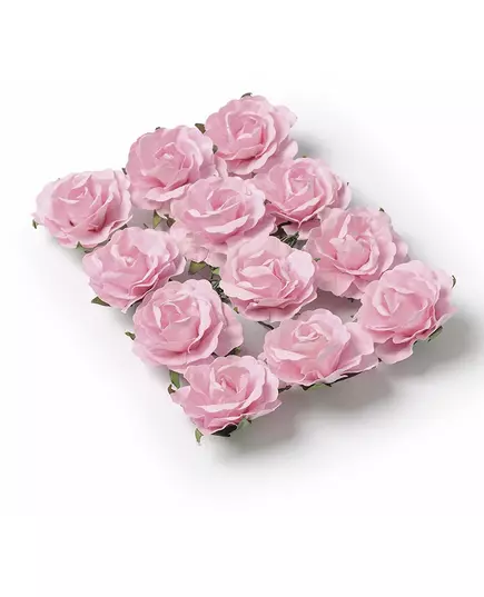 12 rosa rosor att sticka ner